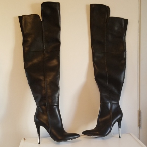 shoedazzle thigh high boots